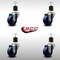 Service Caster 3'' SS Solid Poly Wheel Swivel 1-7/8'' Expanding Stem Caster Set, 4PK SCC-SSEX20S314-SPUS-178-4 - alternate 4
